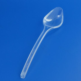 100 fourchettes plastique transparente réutilisable - Dragées Anahita