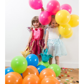 8 ballons gonflables 23 cm orange unis